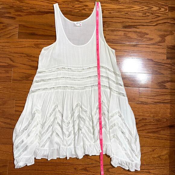 Intimately Free People Voile and Lace Trapeze White Mini Dress Size XS - Picture 10 of 12